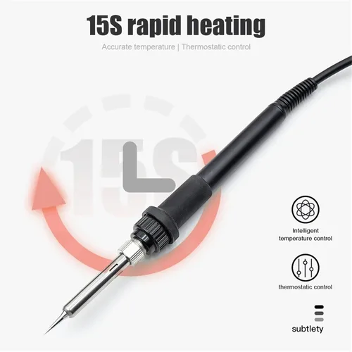 Vista 6 de Soldering Stations, =8586D Soldering Station 2 IN 1 Hot Air Gun Solder With Digital Display,10-Minute Sleep Mode For SMD Rework Tools(8586D KIT2)