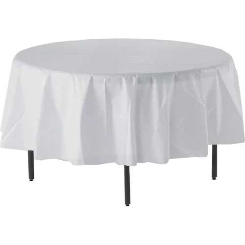 Vista 4 de Genuine Joe GJO10330 Mantel cobertor de plástico para mesa redonda, 24