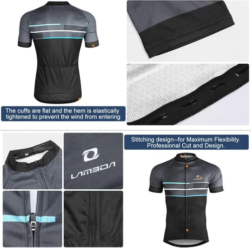 Vista 3 de LAMEDA Cycling Jersey Mens