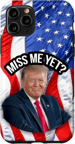 Vista 27 de iPhone 16 Anti-Biden Donald Trump Miss Me Yet Funny Political 2024 Case