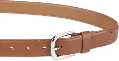 Vista 3 de Tienda Essentials Women's Casual Skinny Jean Belt with Single Prong Buckle (Available in Plus Size)