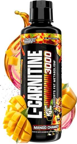 Vista 8 de Nutrex Research L-Carnitina 3000 (31 porciones, Berry Blast) Disparos líquidos, sin estimulantes Apoya la recuperación muscular para hombres