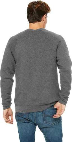 Vista 25 de Bella Canvas Sudadera de forro polar de esponja con cuello redondo (3901), Gris oscuro (Dark Grey Marble Fleck), M