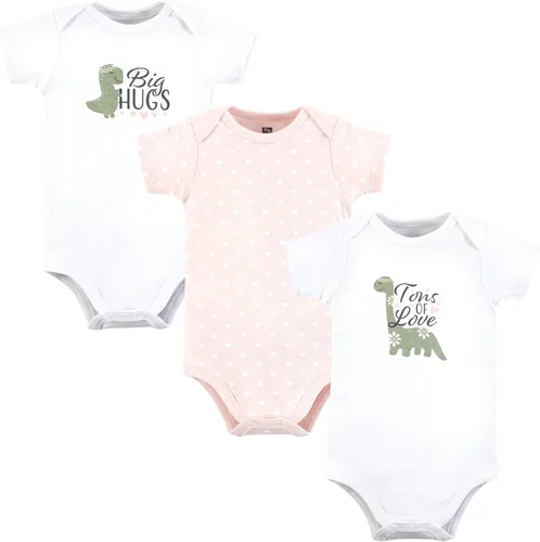 Vista 273 de Hudson Baby baby-girls Cotton Bodysuits 3-pack