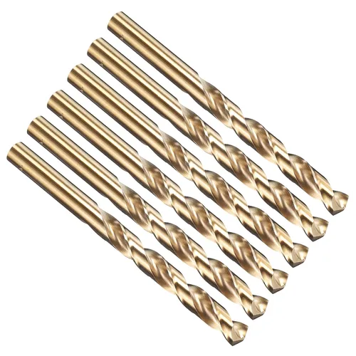 Vista 266 de PATIKIL Broca Jobber de 0.039 in, vástago recto M35 cobalto 5% acero de alta velocidad 135° acabado dorado para metal duro de acero inoxidable - 2