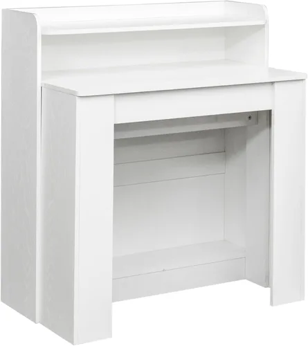 Vista 5 de Mesa de comedor extensible moderna con almacenamiento