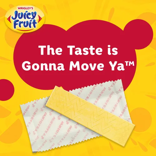 Vista 5 de Juicy Fruit Gum Goma de mascar original de burbujas, 15 piezas (paquete de 10)