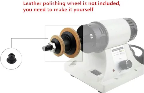 Vista 4 de Máquina pulidora de cuero que pule la máquina de pulir el borde del cuero de la máquina de pulir 110V 0-8000RPM con la manija flexible del eje