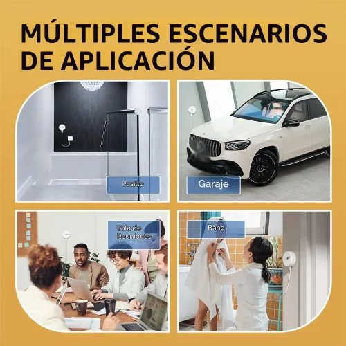 Vista 9 de Sensor de Presencia Humana ES1, Sensor de Movimiento Inteligente con Radar mmWave de 24G, Sensor de Ocupación Requiere Hub Zigbee Tuya