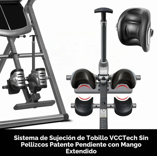 Vista 5 de Mesa de inversión Innova con barras elásticas para una óptima inversión de pendiente y estiramiento de cuerpo completo