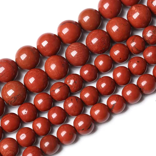 Vista 46 de 36 piezas de cuentas sueltas de espacio de jade de epidoto verde y rojo natural de 10 mm, cuentas redondas para hacer joyas DIY, collares, pulseras