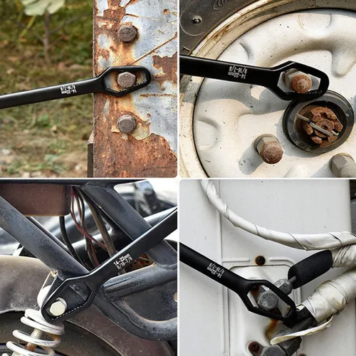 Vista 5 de Juego de 4 llaves Torx universales de 5/16 a 7/pulgadas, llave Torx de doble cabeza, ajustable, autoapretable, herramientas de mano, llave
