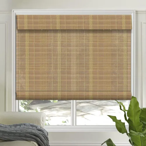 Vista 20 de LETAU - Cortinas de madera para ventanas con cenefa, filtran la luz