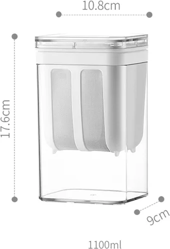 Vista 3 de MagiDeal Colador de yogur, colador de alimentos, herramientas de cocina, reutilizable, filtro de yogur casero, taza de filtro de leche de soja