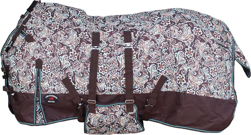 Vista 7 de CHALLENGER 60 "1200D Participación Impermeable Caballo de Lluvia Hoja Luz Invierno Manta 395B
