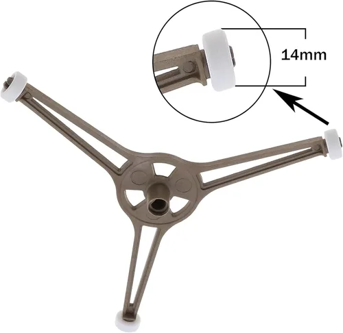 Vista 4 de Soporte para tocadiscos de microondas de 6.4 pulgadas para horno de microondas, placa giratoria plana de vidrio, soporte de bandeja de soporte