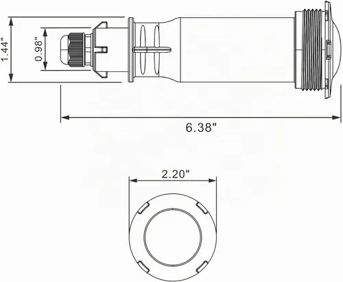 Vista 6 de Luces de piscina Generalman para piscina enterrada, reemplazo directo para Pentair GloBrite, luz LED de 1.5 pulgadas para piscina y spa enterrada