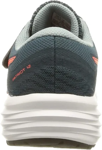 Vista 3 de ASICS Patriot 12 - Tenis de correr con cordones para niños de malla azulroja