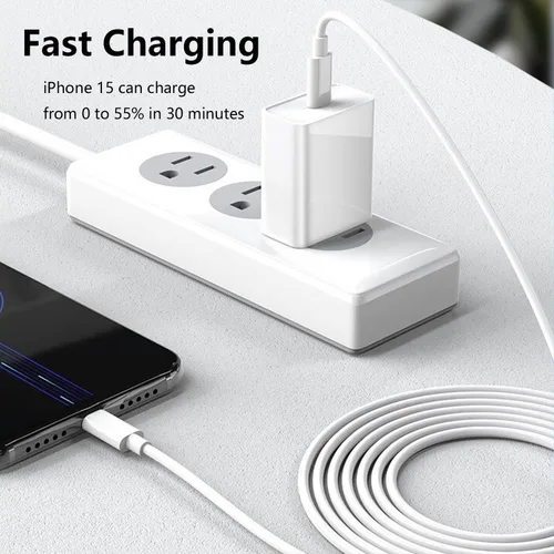 Vista 3 de Pocxwa - Cable de carga USB-C a USB-C, cable de carga rápida USB 2.0 de 3 pies, paquete de 1 Sincronización de datos de 480 Mbps, compatible