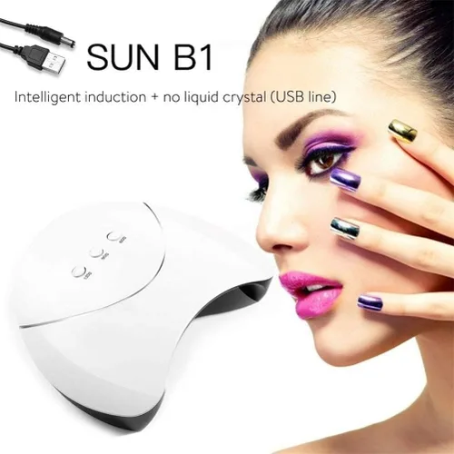 Vista 2 de Lámpara de uñas LED UV de gel, secadora de uñas LED UV de 36 W para esmalte de gel con 3 ajustes de temporizador, sensor automático, regalo de San