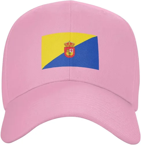 Vista 2 de Flag of Gran Canaria Baseball Cap for Men Women Classic Solid Color Adjustable Dad Hat