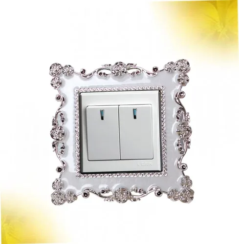 Vista 7 de Housoutil 3 unids Enchufe Pegatinas Hada Pared Calcomanías Jackbox Socket Surround Pegatinas Eléctrica Toma de corriente Etiqueta de Pared de Encaje