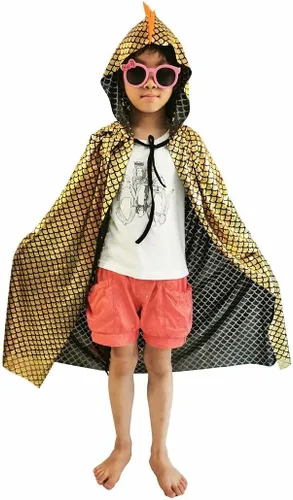 Vista 14 de Disfraces de dinosaurio, capa de dragón verde, ropa de disfraces de Halloween de 3 a 8 años