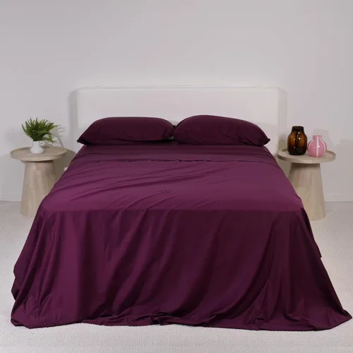 Vista 12 de THE LAD COLLECTIVE Juego de ropa de cama 2.0 – Juego de sábanas y fundas de almohada de 4 piezas, mezcla de algodón personalizada, suave, cómodo