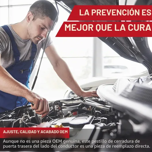 Vista 7 de Pestillo de bloqueo de la puerta trasera del lado del conductor izquierdo con cable compatible con Ford F-150 2004, 2005, 2006, 2007, 2008