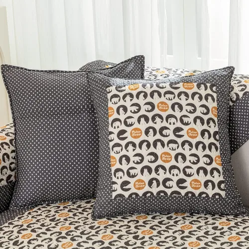 Vista 12 de vctops Funda de sofá de algodón suave con diseño de retazos, estilo granja, antideslizante, acolchada, para sala de estar, lavable, protector