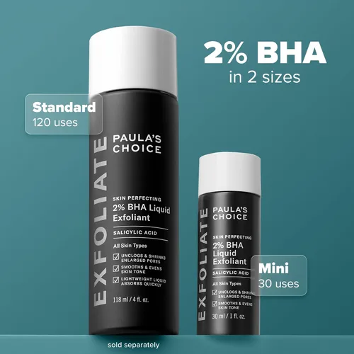 Vista 11 de Paula's Choice SKIN PERFECTING 2% BHA Liquid Exfoliant with Salicylic Acid, Facial Polish for Pores, Wrinkles & Fine Lines, Suitable for