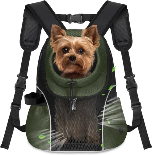 Vista 21 de WOYYHO Mochila portadora de perros para mascotas, mochila frontal