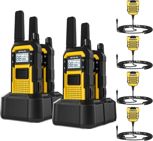 Vista 14 de Retevis RB48 - Walkie Talkies de Largo Alcance, Radios de 2 Vías MIL-STD 810H de Alta Resistencia con Auricular, Resistente al Agua IP67, 2000 mAh