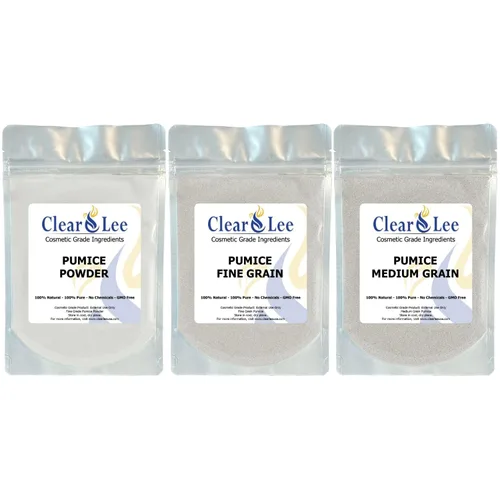 Vista 12 de ClearLee Piedra pómez de grado cosmético – 100% grano/polvo natural puro – excelente para exfoliación de la piel en jabones caseros DIY
