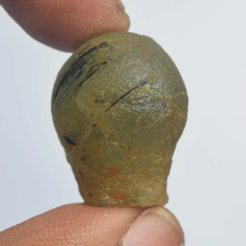 Vista 3 de gemhub Cristal curativo Prehnite verde de protección 40.50 Ct Prehnite crudo natural, gema prehnita áspera sin cortar, Gema, Prehnita