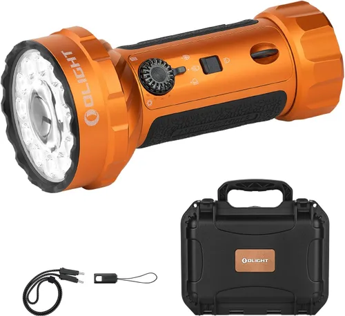 Vista 11 de OLIGHT Marauder Mini 2 linterna de alto lúmenes 5 modos de iluminación azul medianoche 10,000LM y 750M, carga dual tipo C y MCC3, IPX8