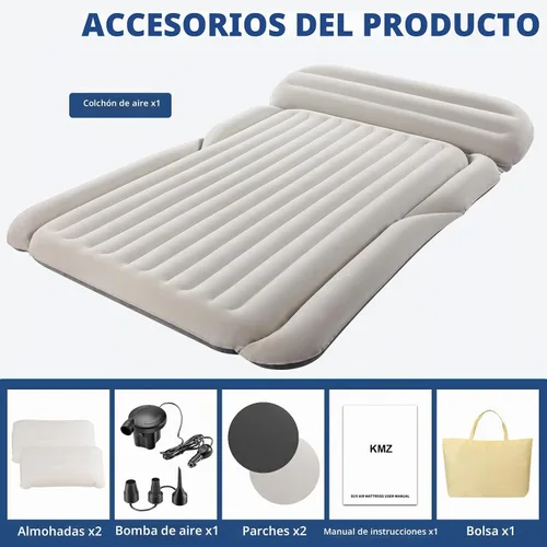 Vista 5 de KMZ Colchón de aire SUV engrosado doble flocado camping colchón cama