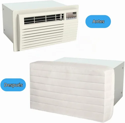 Vista 4 de Tatuo 2 cubiertas impermeables para ventanas aisladas para interiores, 21 x