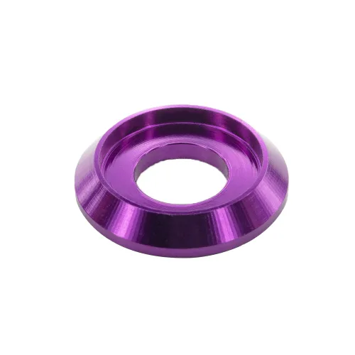 Vista 17 de [60PCS] Arandelas de avellanado M3 Color Negro, Aleación de aluminio anodizado, Juntas de arandelas de cabeza Cuña de Copa para Tornillo