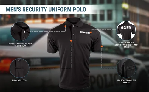 Vista 7 de Propper Polo de seguridad de manga corta para hombre Negro