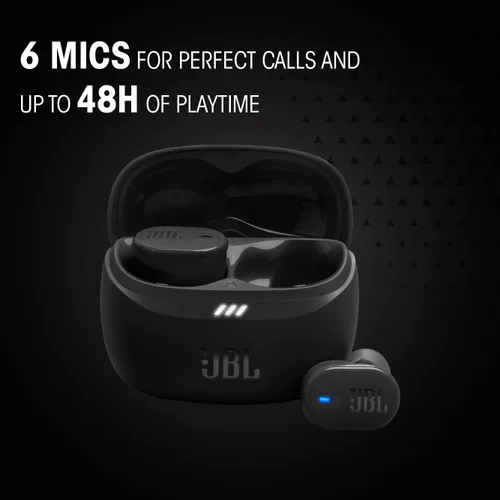 Vista 7 de JBL TBUDS2BLK Tune Buds 2 Auriculares inalámbricos verdaderos con cancelación de ruido adaptativa - Negro