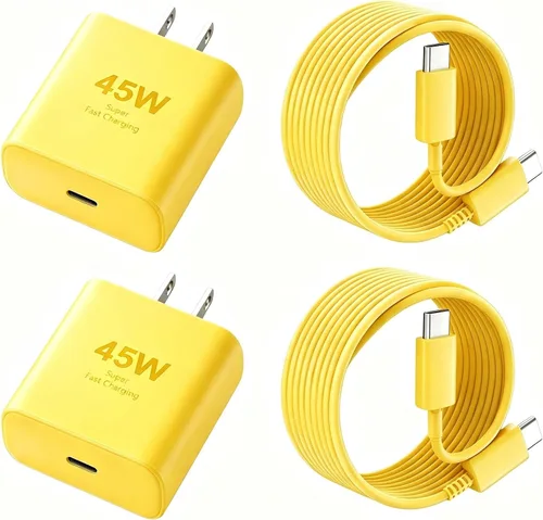 Vista 11 de Cargador para teléfono 17 16 Pro Max de carga rápida, 45 W USB C Phone 17 16 Bloque de carga súper rápido con cable de carga tipo C de 6.6 pies