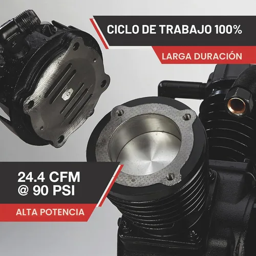 Vista 3 de NorthStar Bomba de compresor de aire, 175 PSI, 24.4 CFM a 90 PSI, 2 etapas