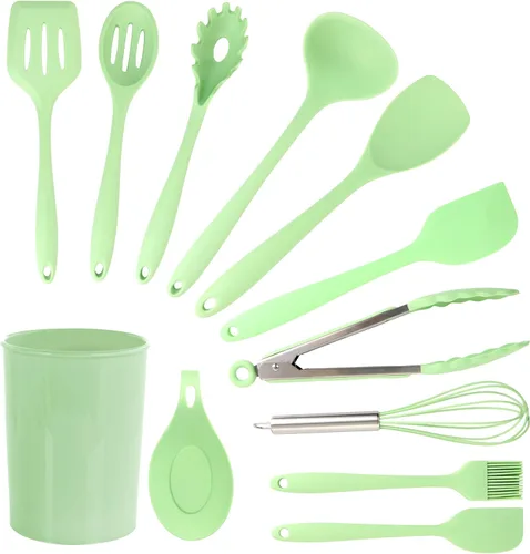 Vista 11 de Megachef Tool - Juego de utensilios de cocina, 12 piezas, color negro