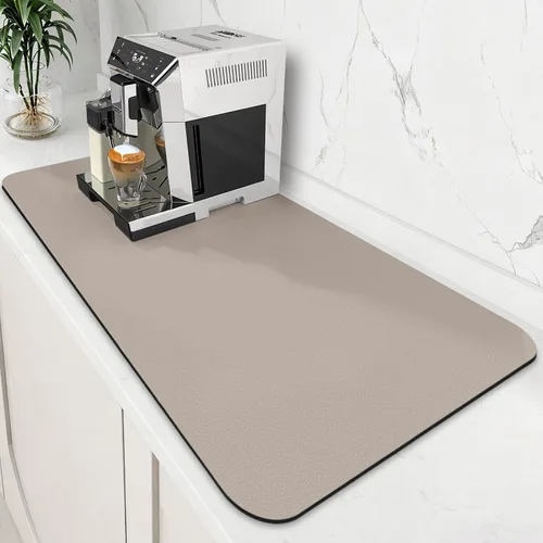 Vista 8 de Tapete de café súper absorbente para secar platos, tapete para barra de Caqui