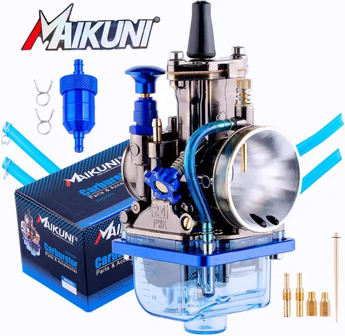 Vista 10 de QXBER Carburador Universal PWK de 21 mm para Motocicleta, Carburador de Potencia para Motores de 50 cc a 110 cc, Piezas de Carrera para ATV Quad