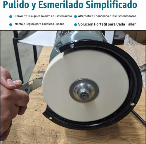 Vista 7 de Mandril adaptador de eje de 1/2 pulgadas para taladro, pulido y muelas