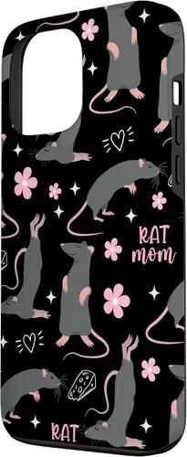 Vista 2 de Funda para iPhone 13 Pro Max Rat Mom Cute Rat Owner Keeper Pet Lover