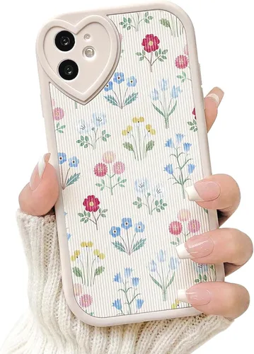 Vista 16 de Lovmooful Funda para iPhone 11 con diseño de oso lindo floral con lentes de Flor de Oso2