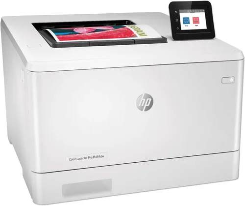 Vista 3 de Impresora HP Color LaserJet Pro M454dw (W1Y45A), Blanco